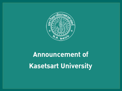 Announcement of Kasetsart University