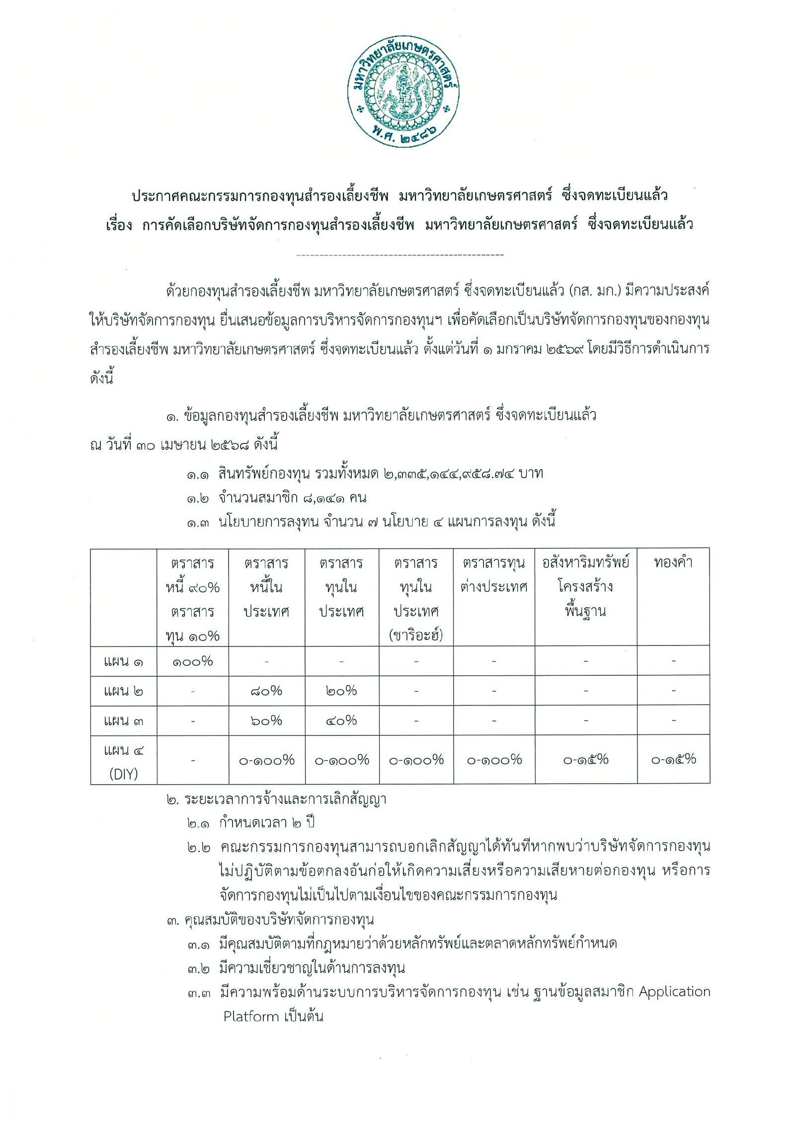 Kasetsart University - มหาวิทยาลัยเกษตรศาสตร์